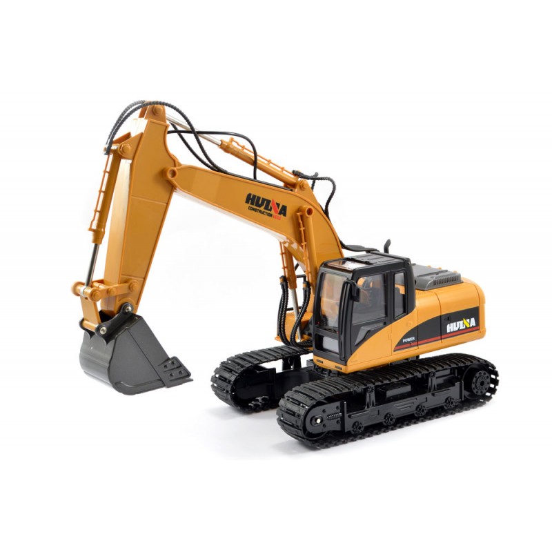 images HUINA 1/14TH SCALE RC EXCAVATOR 2.4G 15CH W/DIE CAST BUCKET