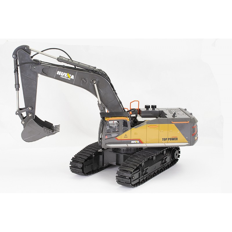 images HUINA 1/14TH RC EXCAVATOR 2.4G 22CH W/DIE CAST BUCKET