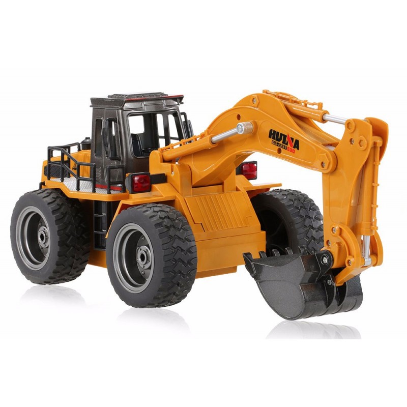 images HUINA 2.4G 6CH RC EXCAVATOR W/DIE CAST BUCKET